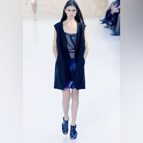 Chloe Black Patent Leather Peep-Toe Buckle Accent Heels - Picture 2 of 14